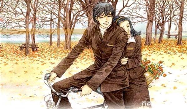 年少时候最美好的样子 坐在自行车上女生依靠男生很幸福(图文)